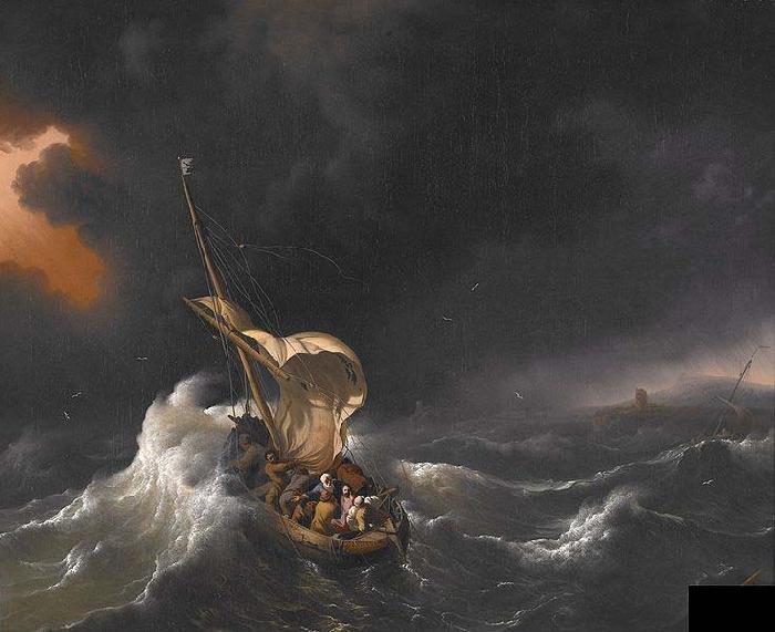 Ludolf Backhuysen Christ in the Storm on the Sea of Galilee